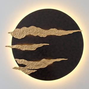 Holländer Firmamento - aplique LED en color negro-dorado