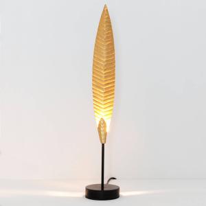 Holländer Lámpara de mesa Penna dorada, altura 51 cm