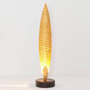 Holländer Lámpara de mesa Penna dorada, altura 38 cm