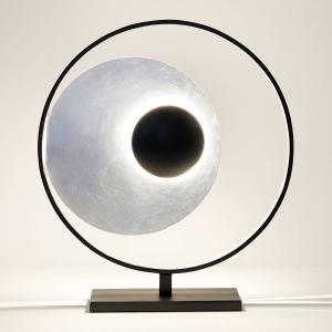 Holländer Lámpara de mesa Satellite plata-negro altura 58cm…