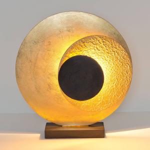 Holländer Lámpara de mesa LED La Bocca alto 43 cm oro-marró…