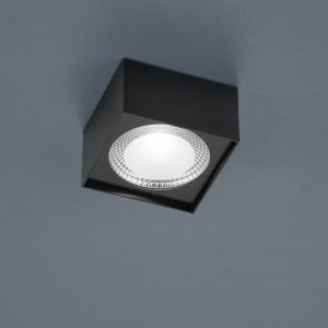 Helestra Kari plafón LED, angular negro
