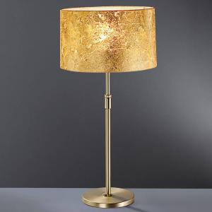 Hufnagel Lámpara de mesa Loop 55, pan de oro, altura 75 cm