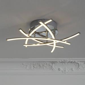 FISCHER & HONSEL Lámpara LED de techo Cross tunable white 5…