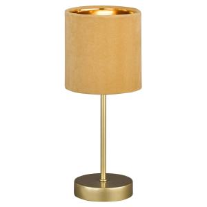FISCHER & HONSEL Lámpara de mesa Aura, pie oro, amarillo/or…