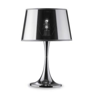 Ideallux Lámpara de mesa London Cromo altura 48,5 cm