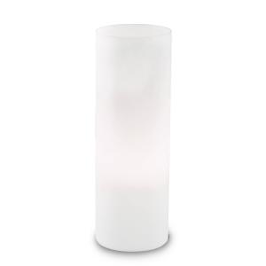 Ideallux Lámpara de mesa Edo de vidrio blanco, altura 35 cm