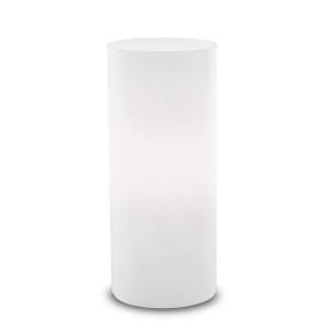 Ideallux Lámpara de mesa Edo de vidrio blanco, altura 23 cm