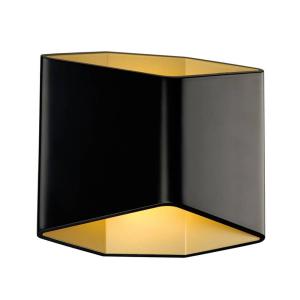 SLV Cariso Aplique de pared LED negro/latón 16,4cm