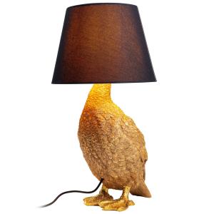 KAREN Lámpara de mesa Animal Duck con pantalla de tela