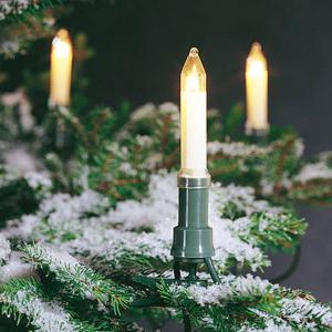 Konstsmide Christmas Cadena de árbol con velas para exterio…