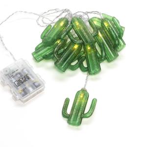 Konstsmide Season Cadena de luces LED Cactus, con pilas