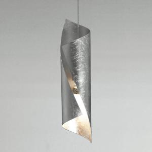 Knikerboker Hué lámpara colgante en plata, 1 luz
