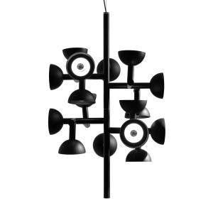 Karman Sibilla lámpara colgante 16 luces negro