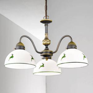 austrolux KOLARZ Nonna lámpara colgante 3 luces blanco-verd…