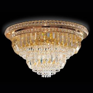 Patrizia Volpato Lámpara de techo Cristalli, 60cm en oro