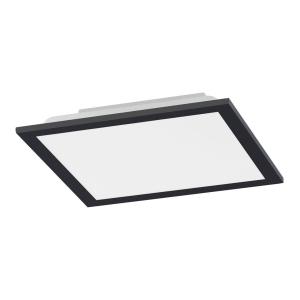 JUST LIGHT. Plafón LED Flat, CCT, negro, 29 x 29 cm