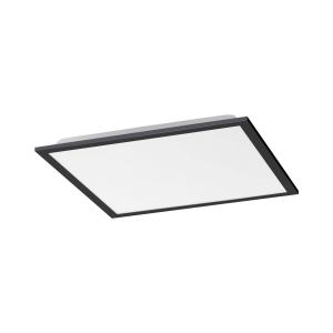 JUST LIGHT. Plafón LED Flat, CCT, negro, 45 x 45 cm