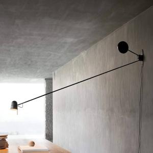 Luceplan Lámpara de pared LED Counterbalance negro