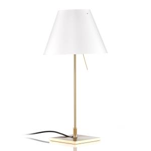 Luceplan Costanzina lámpara de mesa latón blanco