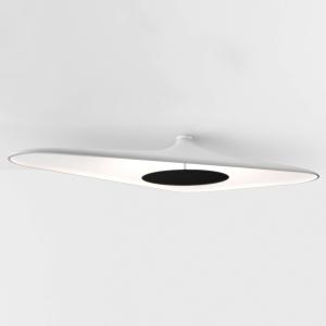 Luceplan Soleil Noir, lámpara LED de techo, blanco