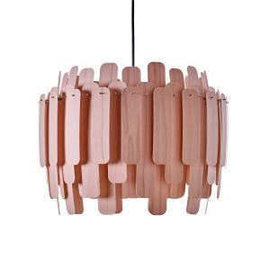 LZF LAMPS LZF Maruja lámpara colgante de madera, rosa