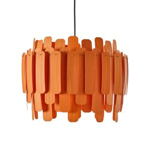 LZF LAMPS LZF Maruja lámpara colgante de madera, naranja