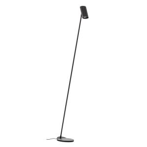 Lucide Hester - elegante lámpara de pie metálica, negra