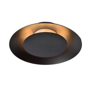 Lucide Plafón LED Foskal en negro, Ø 21,5 cm