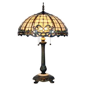 Clayre&Eef Lámpara de mesa Atlantis, diseño Tiffany