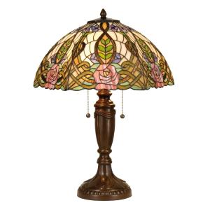 Clayre&Eef Lámpara de mesa paradisíaca Eden en estilo Tiffa…