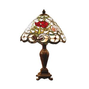 Clayre&Eef Flora - lámpara de mesa clásica de estilo Tiffan…