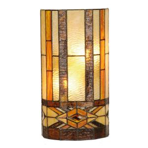 Clayre&Eef Miwa - lámpara de pared en estilo Tiffany