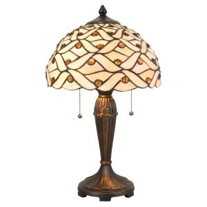 Clayre&Eef Lámpara de mesa 5181 en diseño Tiffany