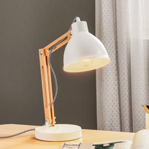 Lamkur Lámpara de mesa Skansen, ajustable, blanco
