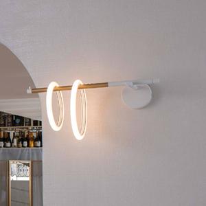 Marchetti Ulaop aplique de pared LED, dos Ring, Link, blanco