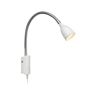Markslöjd Aplique LED Tulip con cable y enchufe, blanco