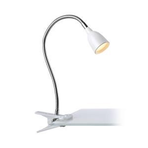 Markslöjd Lámpara de pinza LED Tulip, blanco