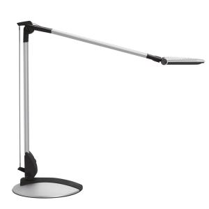 Lámpara de mesa LED MAULoptimus, plata, soporte