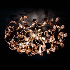 Metallux Lámpara de techo elegante Copper, cobre