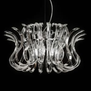 Metallux Diámetro 50 cm - Lámpara colgante de vidrio Wave