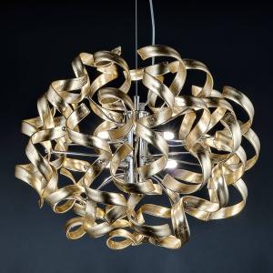 Metallux Oro - lámpara colgante con pan de oro, 50 cm