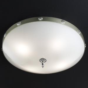 Masiero Lámpara de techo de vidrio Elegantia en cromo