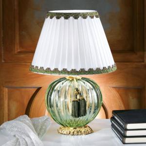 Masiero Lámpara de mesa Maureen con vidrio de Murano