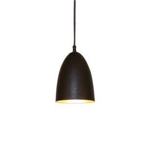 Menzel Solo Tul14 lámpara colgante en negro-marrón