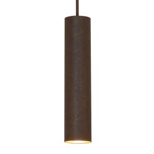 Lámpara colgante SOLO Pipe de Menzel, marrón-negro