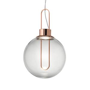 Modo Luce Orb lámpara colgante LED, cobre, Ø 25 cm