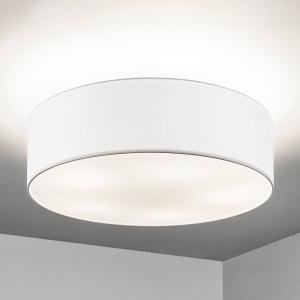 Quitani lámpara de techo Gala, chintz blanco, Ø 60 cm
