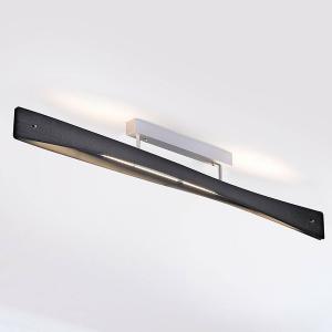 Quitani Lámpara de techo LED Lian, negro/aluminio