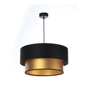 Maco Design Lámpara colgante Dorina, negro/oro Ø 50cm